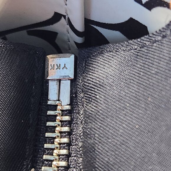 Vintage Coach Hampton Black & Blue Handbag Satchel Purse - Picture 12 of 14